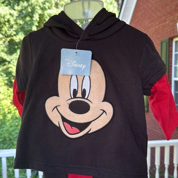 Disney Mickey Mouse Black and Red Pant Set - Picture 2 of 6